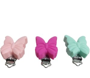 Butterfly silicone clip