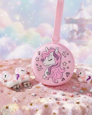 Personalized Pacifier clip set Unicorn